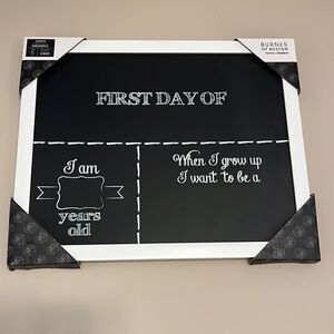 NEW Customizable “First Day Of” Framed Chalkboard Chart